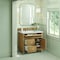 James Martin Vanities 36'' Single Vanity, Light Natural Oak w/ 3 CM Ethereal Noctis Quartz Top 424-V36-LNO-3ENC - alternate 3